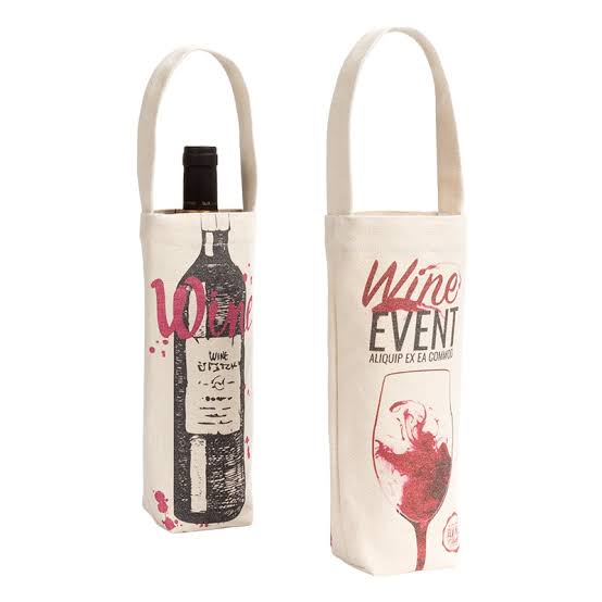 Cotton Wine Bottle Bags with Logo