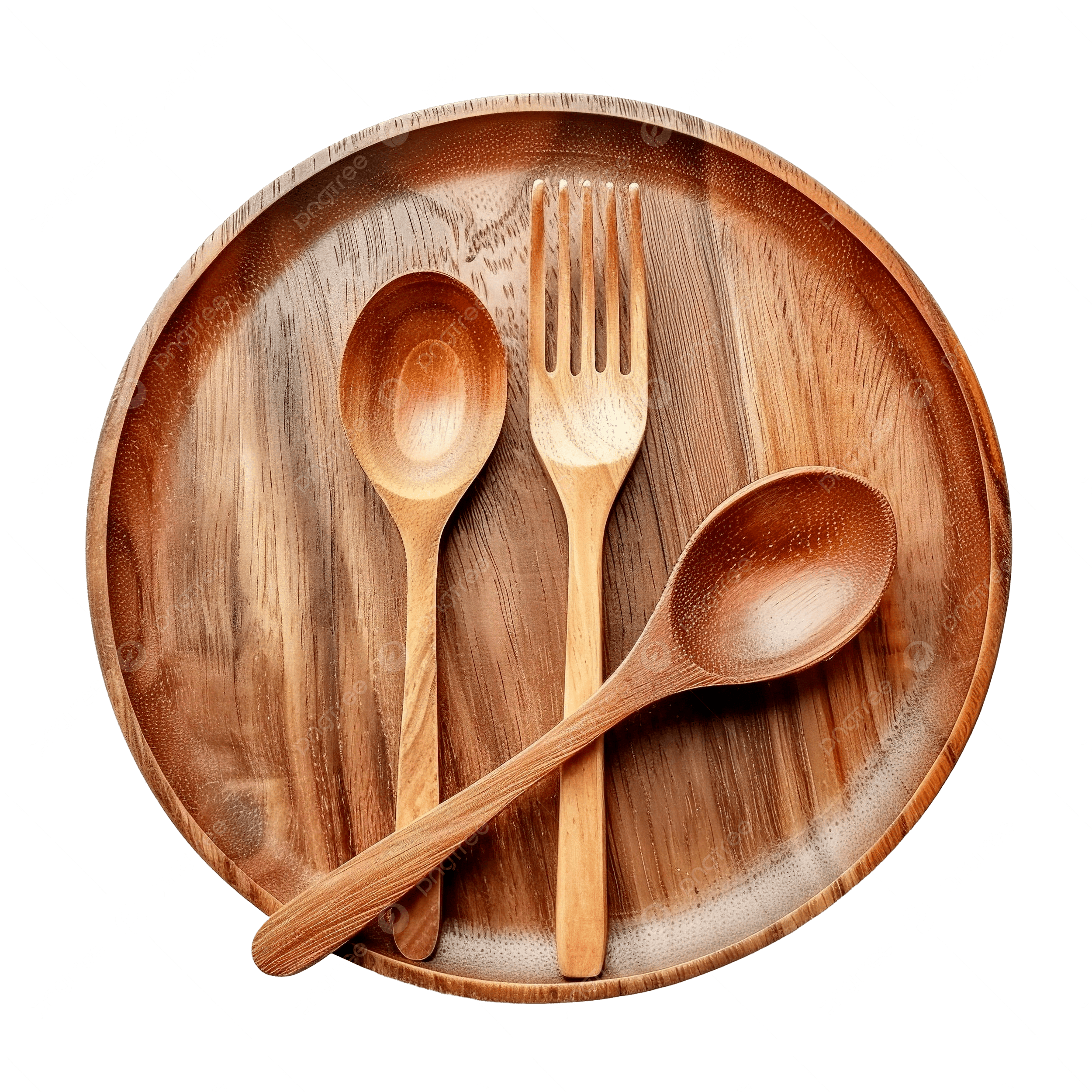 Wooden dinner plates