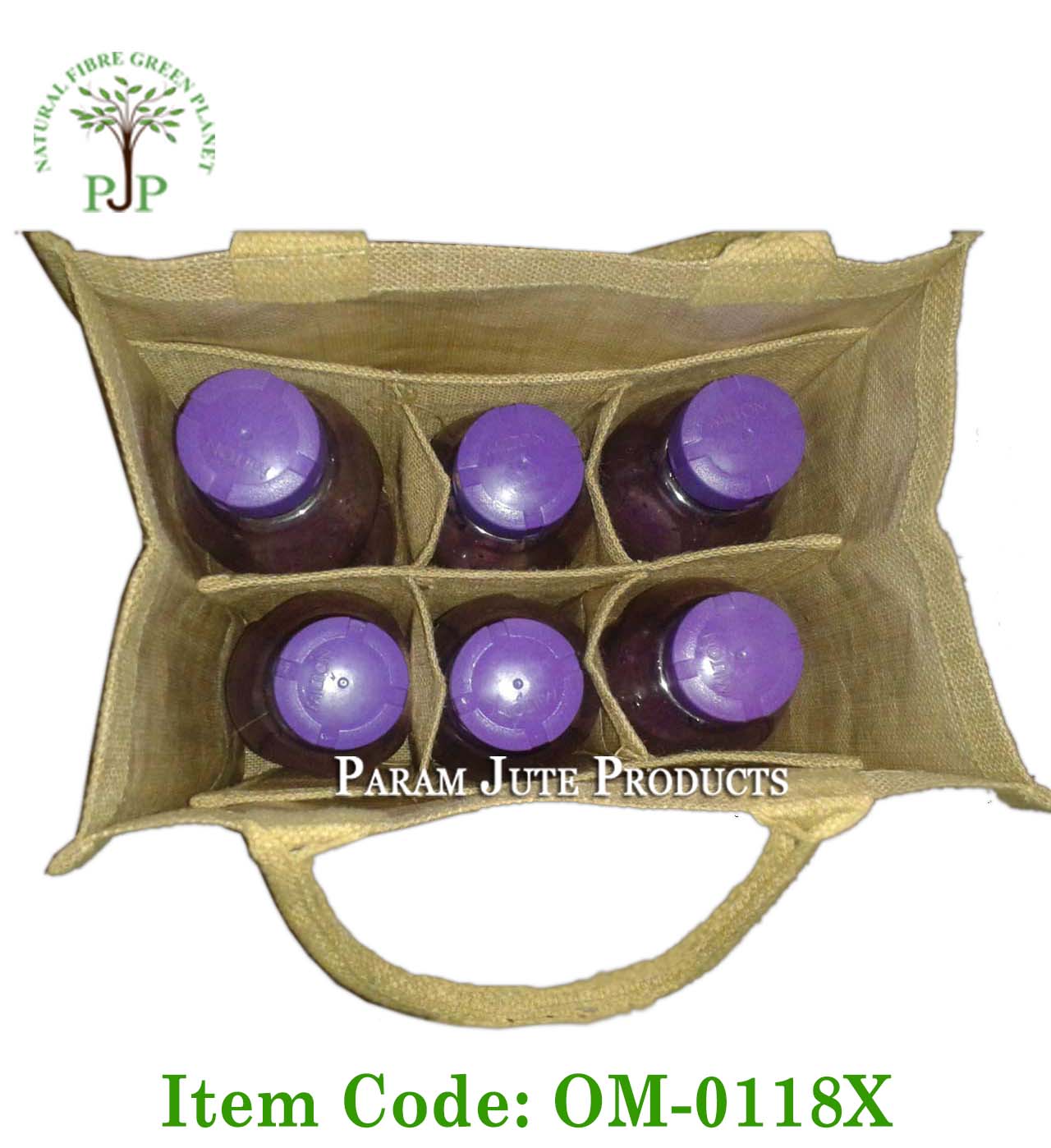 Personalized Jute Wine Bags