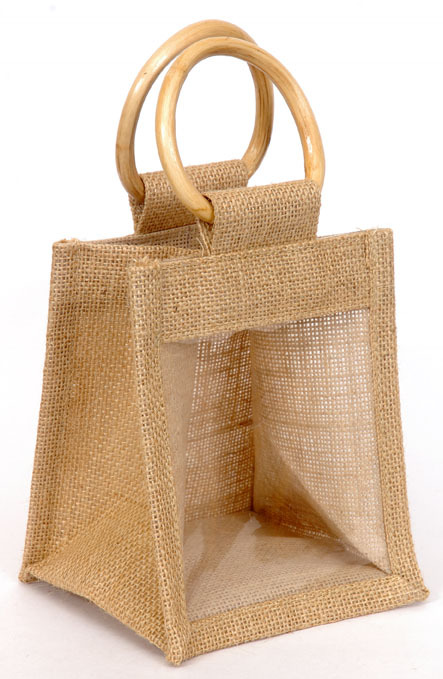 1 window jute bags for jam, marmalades, chutneys and pickles