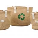 Jute garbage bags with handle