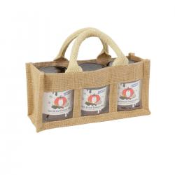 3 window jute bags