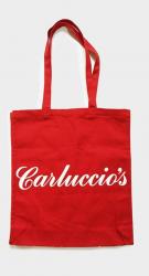 Cotton red tote bags for charity