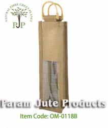 Single Bottle Jute Wine Bags manufacturer