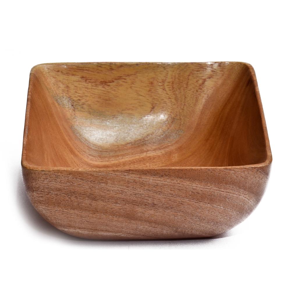 Square Wooden Bowl Supplier And Exporter From India Neemwood Bowl